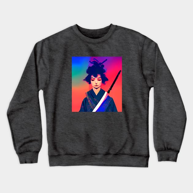 Samurai Girl 1 Crewneck Sweatshirt by Edongski303 Teepublic Merch